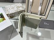 Dior Lady Mini Wallet White-11*8.5*3cm - 3