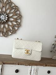 Chanel Assic Flap Bag White-30*21*8cm - 1