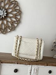 Chanel Assic Flap Bag White-30*21*8cm - 4