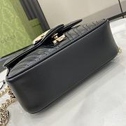 Gucci Marmont mini top handle bag Black-17x13x6cm - 3