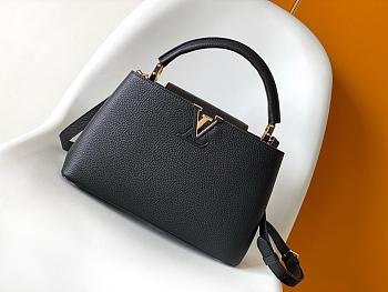 Louis Vuitton MM Capucines Black M42259-31.5 x 20 x 11cm