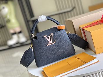 Louis Vuitton Capucines BB Dark Blue M21150-21x14x8cm