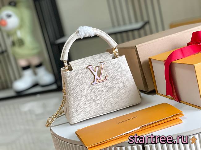 Louis Vuitton Capucines BB White M23082-21x14x8cm - 1