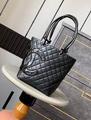 CHANEL Cambon Line Medium Tote Bag- 24x20x8cm - 1