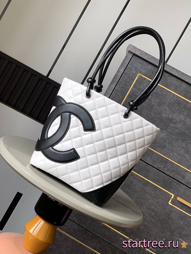 CHANEL Cambon Line Medium Tote Bag 002- 24x20x8cm - 1