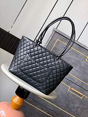 CHANEL Cambon Line Large Tote Bag-30x25x15cm - 4