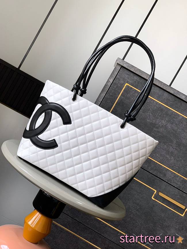CHANEL Cambon Line Large Tote Bag 001-30x25x15cm - 1