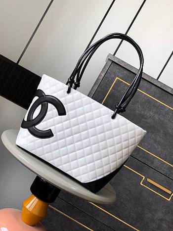 CHANEL Cambon Line Large Tote Bag 001-30x25x15cm