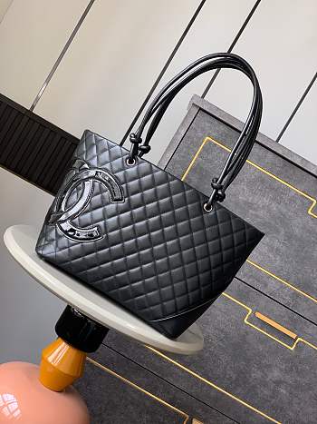 CHANEL Cambon Line Large Tote Bag 002-30x25x15cm 