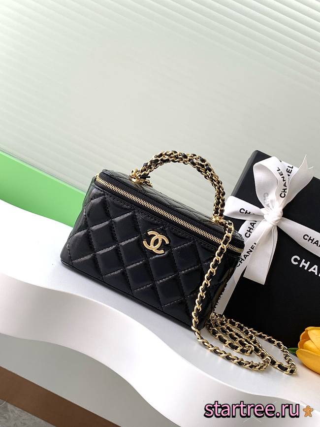 Chanel Vanity Balck Bag- 9.5x17x8cm - 1