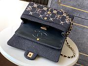 CHANEL 21A Pearl Strass Crystal CC Medium Classic Double Flap Bag-25cm - 5