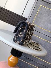 CHANEL 21A Pearl Strass Crystal CC Medium Classic Double Flap Bag-25cm - 2