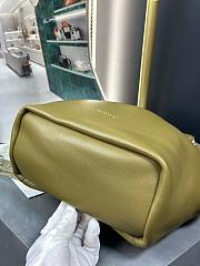 Lowe Small Squeeze bag in mellow nappa lambskin Olive-29cm - 5