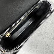 Celine Chain Bwsace Clea In Shiny Calfskin Black-18.5×6×16cm - 5