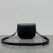 Celine Chain Bwsace Clea In Shiny Calfskin Black-18.5×6×16cm - 4