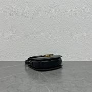 Celine Chain Bwsace Clea In Shiny Calfskin Black-18.5×6×16cm - 2