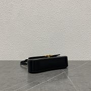 Celine Teen Celine Lola IN Shiny Calfskin Bag Black-22.5x11.5x5cm - 4