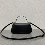 Celine Teen Celine Lola IN Shiny Calfskin Bag Black-22.5x11.5x5cm - 5