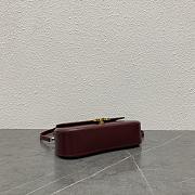 Celine Teen Celine Lola IN Shiny Calfskin Bag burgundy-22.5x11.5x5cm - 2