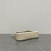Celine Teen Celine Lola IN Shiny Calfskin Bag White-22.5x11.5x5cm - 4