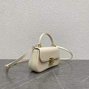 Celine Teen Celine Lola IN Shiny Calfskin Bag White-22.5x11.5x5cm - 2