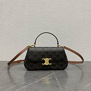 Celine Teen Celine Lola IN Shiny Calfskin Bag Brown-22.5x11.5x5cm - 1