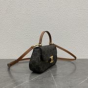 Celine Teen Celine Lola IN Shiny Calfskin Bag Brown-22.5x11.5x5cm - 2