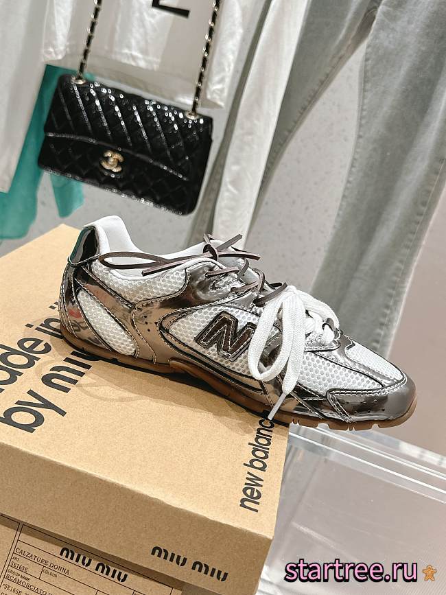 New Balance X Miu Miu Sneakers Silver - 1