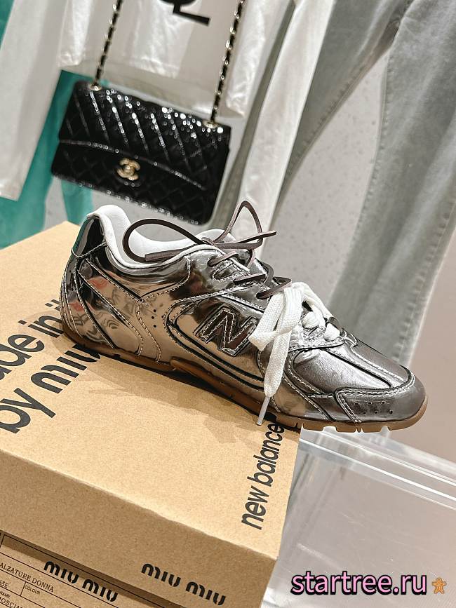 New Balance X Miu Miu Sneakers Silver 001 - 1