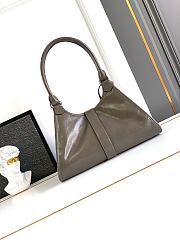 Prada Medium leather tote bag Pewter - 3