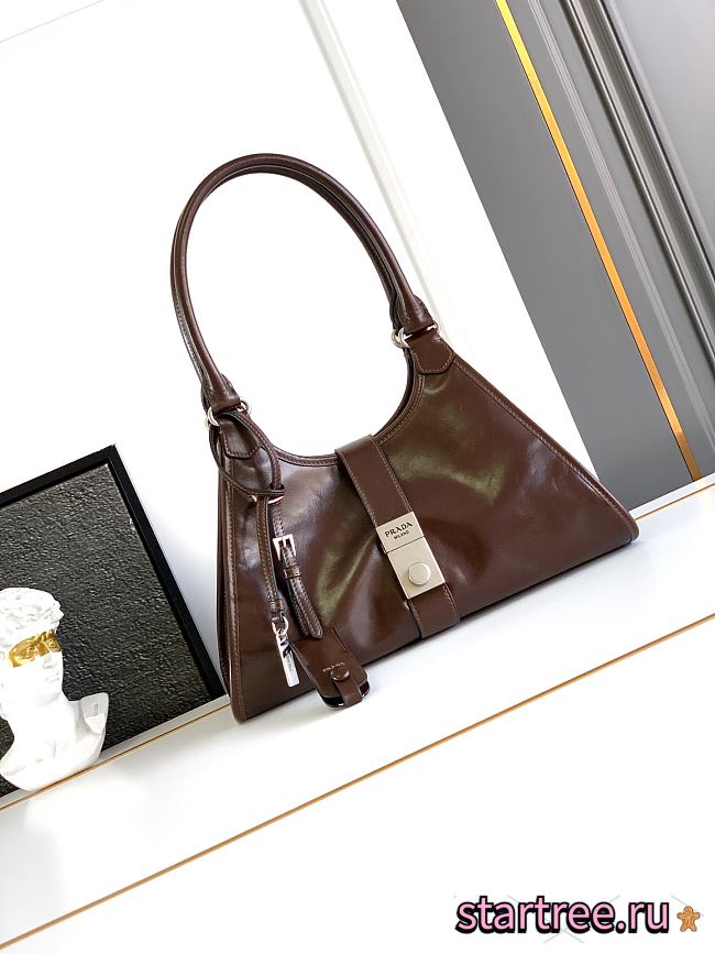 Prada Medium leather tote bag Brown - 1