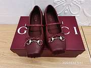 women-s-gucci-horsebit-ballet-flat Red Leather - 3