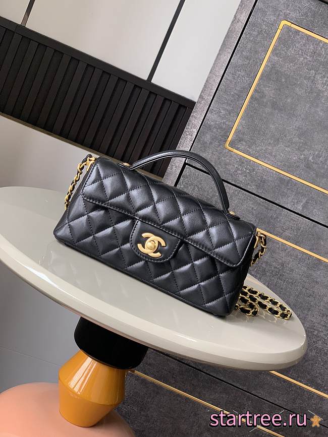 Chanel 25P Kelly Black-12*22*6cm - 1