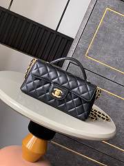Chanel 25P Kelly Black-12*22*6cm - 1
