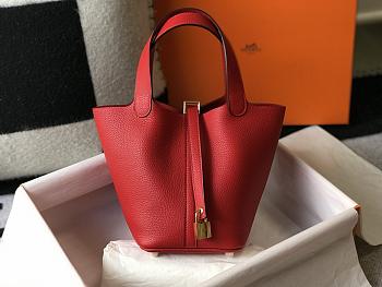 Hermès | Picotin Lock 18 Red-18cm