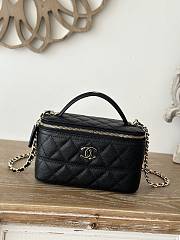 Chanel 25C Vanity Top Handle 17cm Black - 1