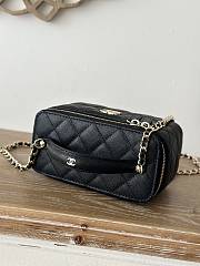 Chanel 25C Vanity Top Handle 17cm Black - 3