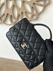 Chanel 25C Woc With Handle Caviar Black-19cm - 6