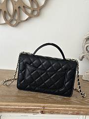 Chanel 25C Woc With Handle Caviar Black-19cm - 5