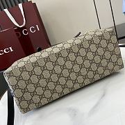 Gucci Emblem medium tote bag beige and black-30cm - 5