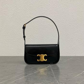 Celine Terence Triomphe Bag In Shiny Leather-21x5.5x11cm