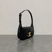 Celine Terence Triomphe Bag In Shiny Leather-21x5.5x11cm - 4