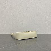 Celine Terence Triomphe Bag In Shiny Leather White-21x5.5x11cm - 4