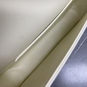 Celine Terence Triomphe Bag In Shiny Leather White-21x5.5x11cm - 5