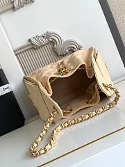 CHANEL 25 Small Handbag Grained Calfskin & Gold-Tone Metal Beige - 2