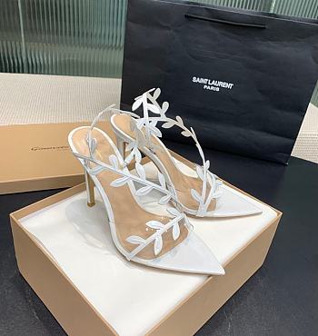 Gianvito Rossi Flavia Heels White - 10.5cm