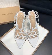Gianvito Rossi Flavia Heels White - 10.5cm - 4