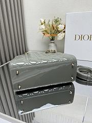Dior Medium Lady Dior Petent leather 001-24cm - 5