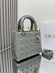 Dior Medium Lady Dior Petent leather 001-24cm - 3