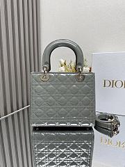 Dior Medium Lady Dior Petent leather 001-24cm - 2